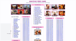 Desktop Screenshot of amateurfreecams.com
